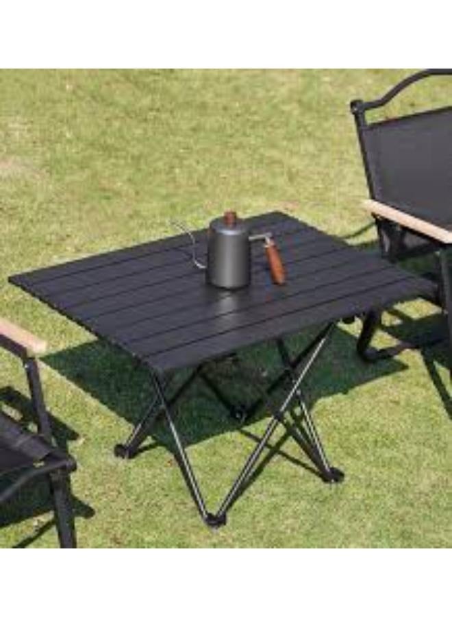 Black foldable camping table, length 55 cm, width 40 cm, height 40 cm - Image 4