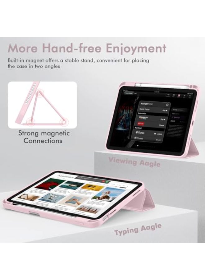 iMieet Case for iPad (A16)/iPad 10th Gen [11 Inch 2025/10.9 Inch 2022], Trifold Stand Smart Case with Pencil Holder and Soft TPU Back, Supports Touch ID (Black) - Image 3