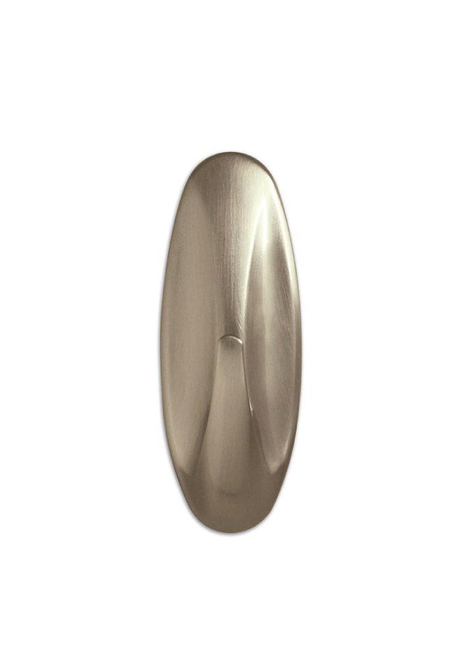 Command Command Medium Brushed Nickel Faux Design Hook  - Image 2