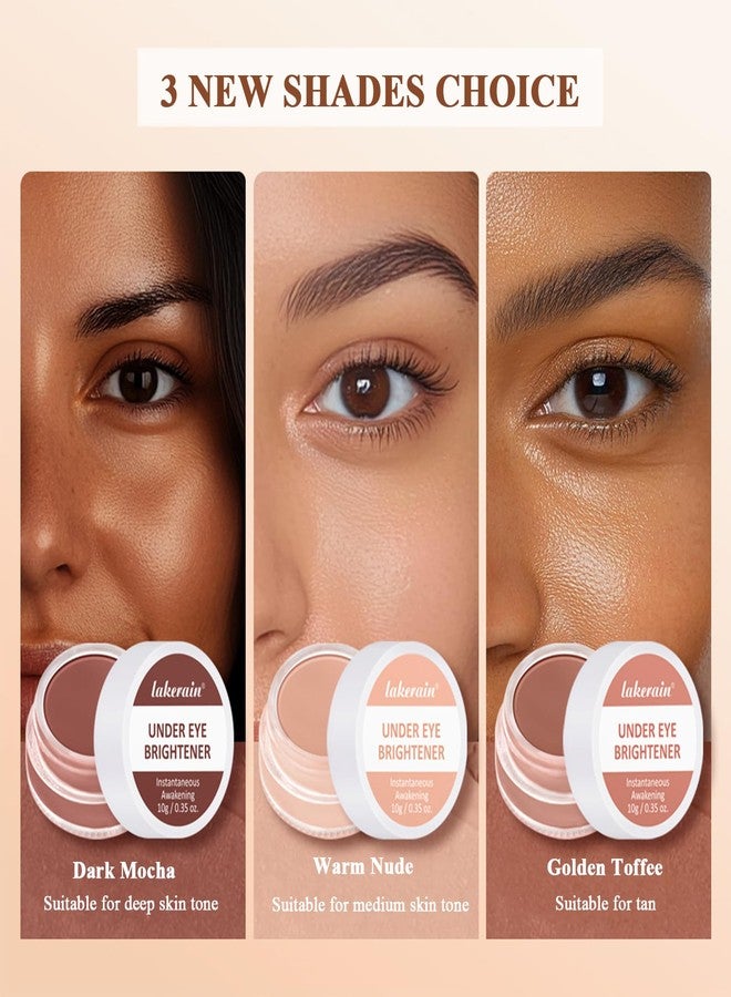 teerova Under Eye Brightener, Concealer Full Coverage for Dark circles, Lightweight Radiant Cream Under Eye Concealer (Warm Nude) - Image 3