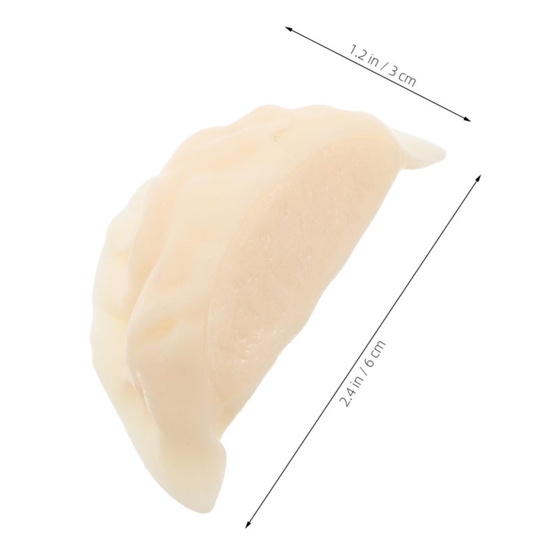 Realistic Artificial Dumpling Food Props 5 Pieces Kitchen Display Decor - Image 3