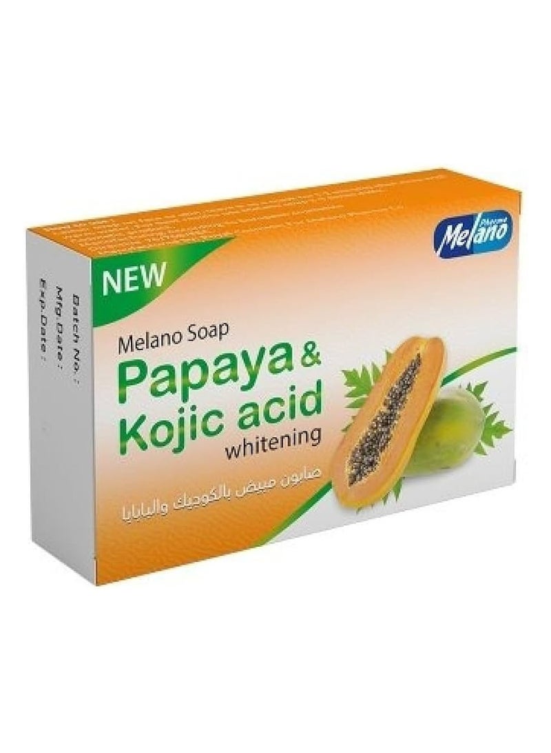 Melano Pharma صابون البابايا وحمض كوجيك للتفتيح