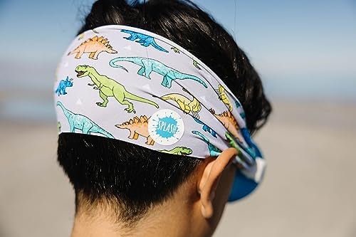 Splash Place KIDS SWIM GOGGLES with Fabric Strap - DINO | Fun, Fashionable, Comfortable - Tangle-Free, Swimming Goggles for Kids, Comfy Fabric Strap Goggles - Image 3