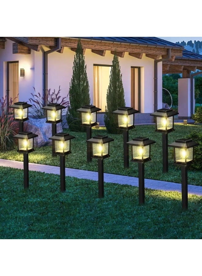 4PCS Outdoor Garden Solar Pathway Lights, Retro Waterproof Landscape Lamps for Courtyard, Grassland - Image 3