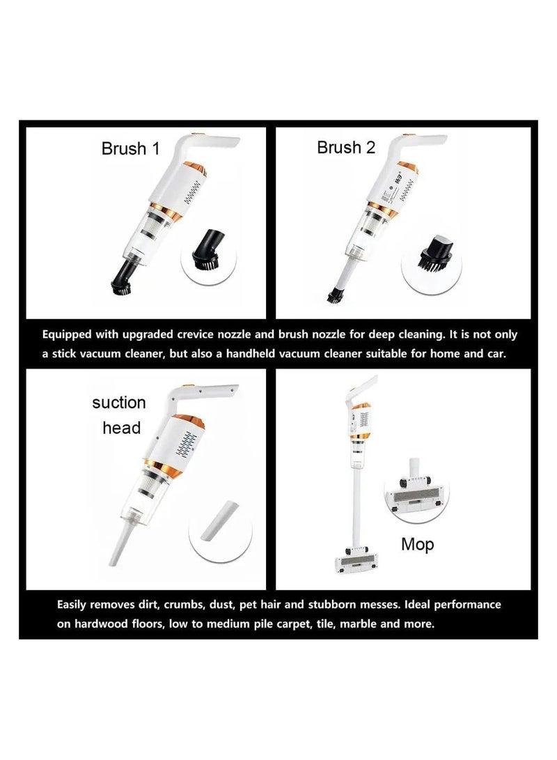 4 in 1 Handheld Vacuum Cleaner, Rechargeable Handheld Vacuum Cleaner with Dust Filter, Super Strong Suction for Home, Car, Floor Cleaning 120 W  - Image 4