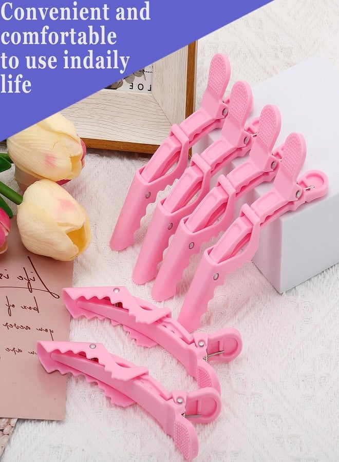 EXTRAPINS 50Pcs Alligator Hair Clips,Professional Hair Styling Clips for Styling Sectioning,Plastic Non Slip Hair Clips for Women with Wide Teeth & Double-Hinged Design(Pink) - Image 5