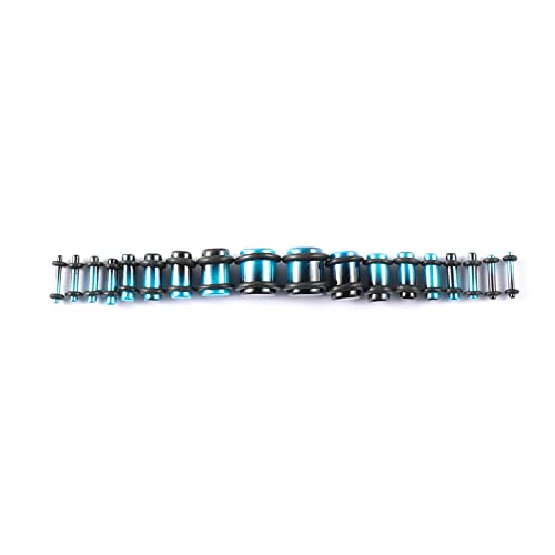 Memsion Ear Gauges Kit - 54 Pieces, 14G-00G Acrylic Ear Expander Set with Spiral Tapers and Plugs, Blue & Black - Image 4