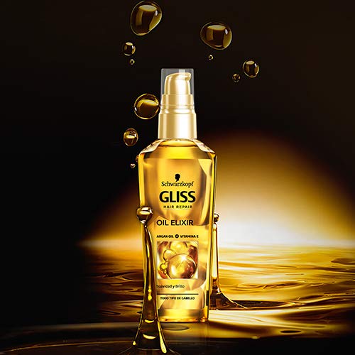 Gliss غليس - زيت الإكسير اليومي - زيت تغذية ولمعان الشعر - 3 وحدات سعة 75 مل - شوارزكوف - Image 3