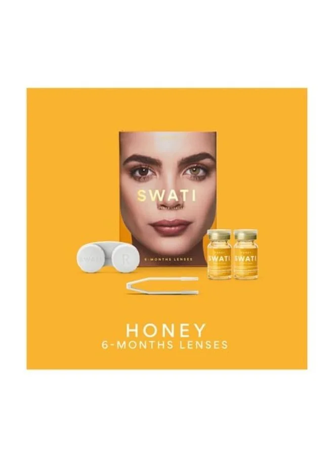 swati Cosmetics Coloured Contact Lenses  Honey 6 Months