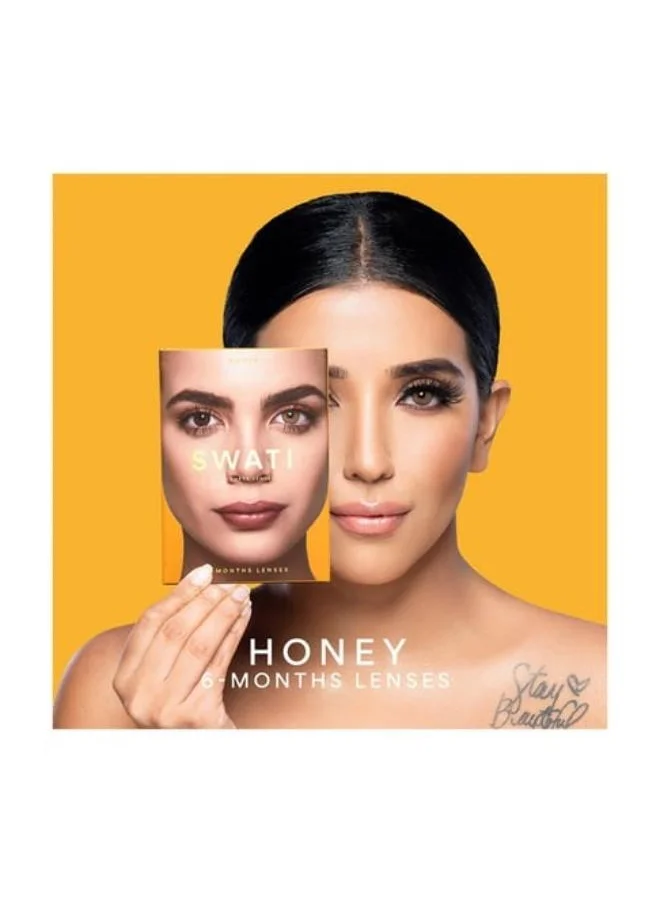 swati Cosmetics Coloured Contact Lenses  Honey 6 Months