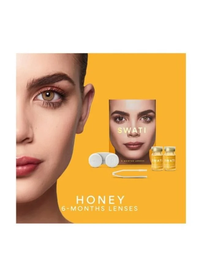 swati Cosmetics Coloured Contact Lenses  Honey 6 Months