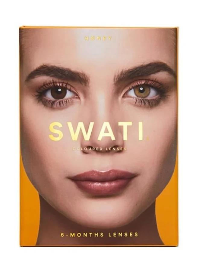 swati Cosmetics Coloured Contact Lenses  Honey 6 Months