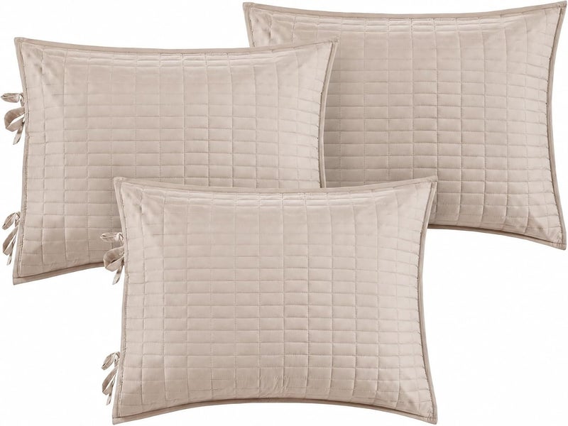 كومفورت سبيسيس غطاء سرير نهار Comfort Spaces - خياطة مزدوجة الجوانب فاخرة، فراش مريح لجميع الفصول مع تنورة سرير، وأغطية وسائد مطابقة، كيينا بلاش 75×39 بوصة، 5 قطع - Image 4