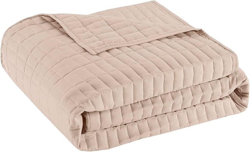 كومفورت سبيسيس غطاء سرير نهار Comfort Spaces - خياطة مزدوجة الجوانب فاخرة، فراش مريح لجميع الفصول مع تنورة سرير، وأغطية وسائد مطابقة، كيينا بلاش 75×39 بوصة، 5 قطع - Image 5