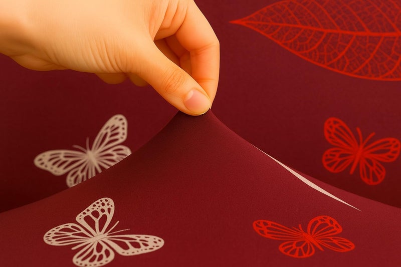 Homerz Premium Universal Elastic fit Sofa Cover Fully Covered, Non-Slip Sticky Elastic Stretchable Sofa Set Slipcover Protector (Maroon Leaf, 7 (3+2+2) Seater) - Image 3