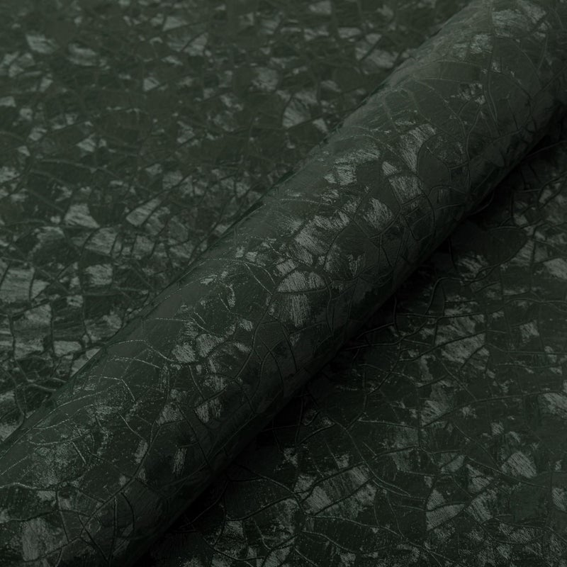 Abyssaly Dark Green Peel and Stick Wallpaper Modern Textured Embossed Wall Paper Removable Self Adhesive Vinyl Wrap Waterproof Contact Paper for Bathroom Bedroom Home Decor 157 x 590 - Image 2