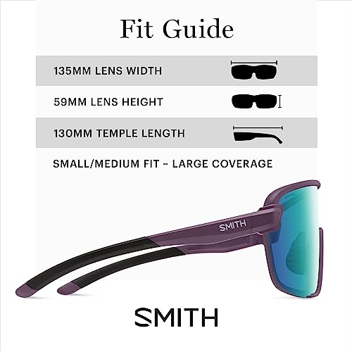 SMITH Bobcat Sunglasses – Shield Lens Performance Sports Sunglasses for Skiing, Biking, MTB, Mountaineering & More – For Men & Women – Matte Black + Black ChromaPop Lens - Image 3