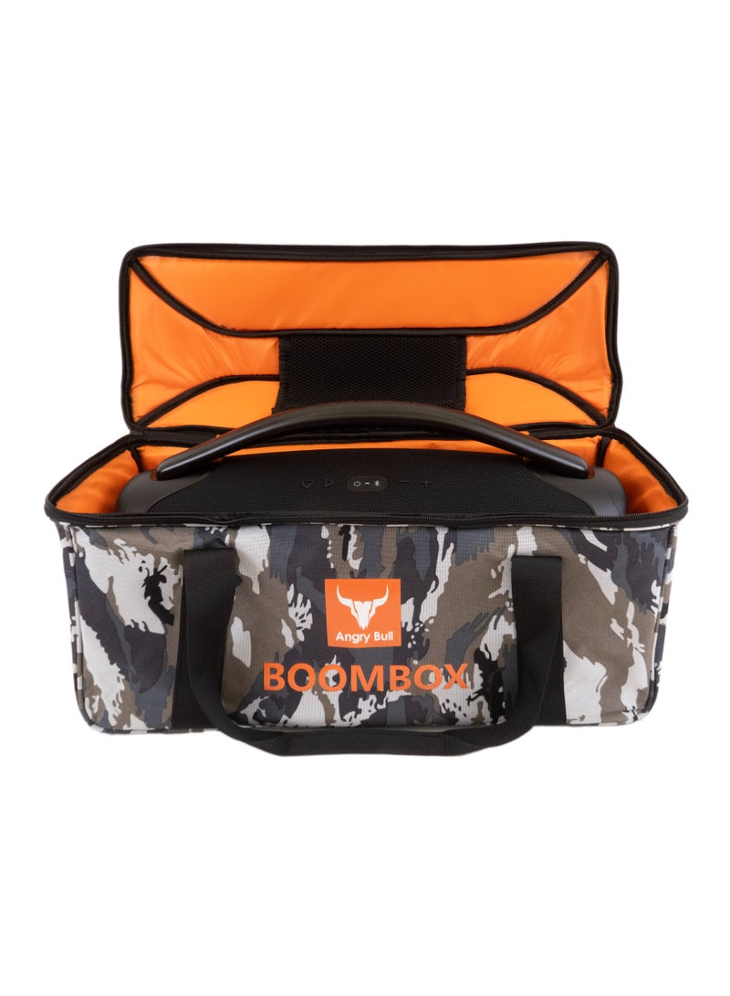 Speaker Bag Safety Carrying Case with Shoulder and Handy Strap Travel Bag for JBL Boombox 3 Portable Bluetooth Speaker Army - F