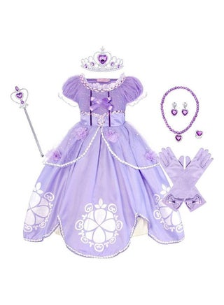 Princess Sofia Cosplay Fancy Puff Sleeves And Stretchable Party Dress Costume Set - pzsku/Z150F7379BCF96F1387EEZ/45/_/1683908843/8d6e2bea-1b55-4d28-abbf-e219457357ad