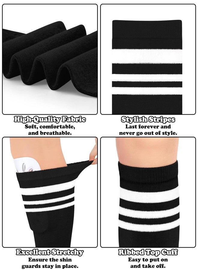 سارفيل جوارب كرة قدم للأطفال الصغار مقاس 4-5 سنوات، جوارب كرة قدم للأطفال من 4 إلى 6 سنوات، جوارب بيسبول للأطفال الصغار، جوارب بيسبول سوداء للأولاد. - Image 5