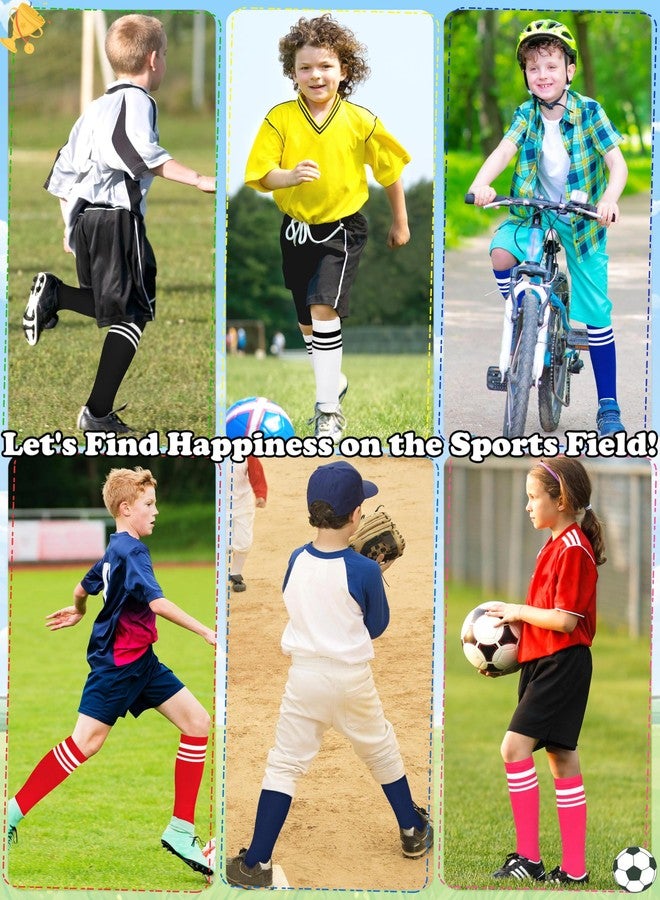 سارفيل جوارب كرة قدم للأطفال الصغار مقاس 4-5 سنوات، جوارب كرة قدم للأطفال من 4 إلى 6 سنوات، جوارب بيسبول للأطفال الصغار، جوارب بيسبول سوداء للأولاد. - Image 4