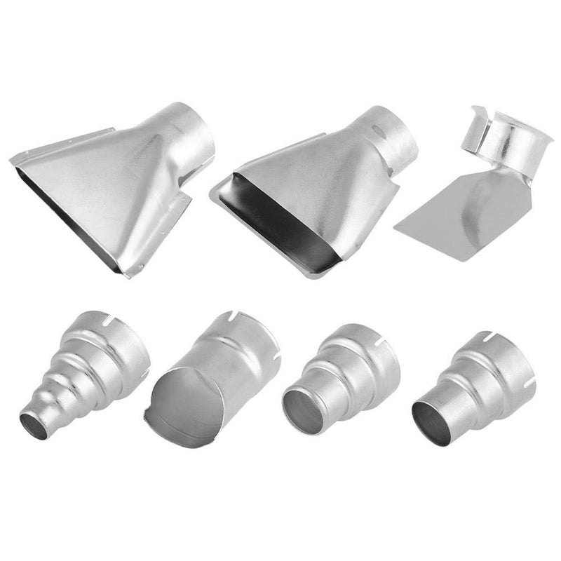 Walfront 7Pcs 35mm Stainless Steel Heat Gun Nozzles Kits for Hot Air Gun Soldering Station Nozzle Tool Heat Gun Nozzle Attachments - Image 2