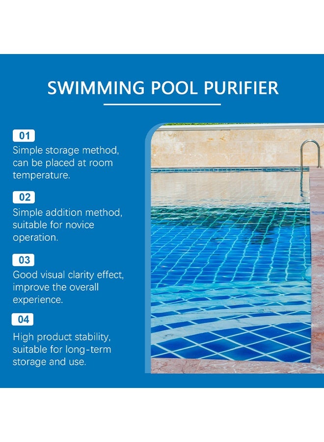 HOZONEX Swimming Pool Purifier, Pool Clarifier, Ultimate Clarity Booster For Crystal Clear Water, Fast Acting & Long Lasting, Reduces Cloudiness, Enhances Filter Performance, Safe For All Pools, 100ml - Image 5