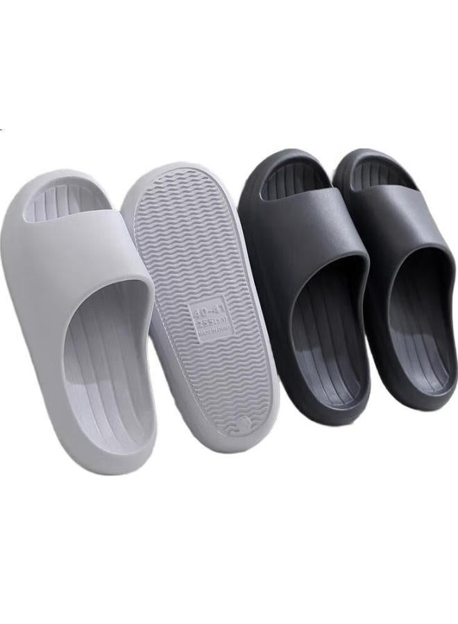 XGGC Extra Large Size Banana Boat Slippers Men Summer Home Anti-Slip Slippers Trendy Outdoor Women Navy Blue 44-45 - Image 1