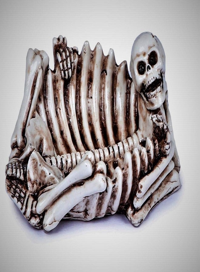 Inara Creation Pirates Skull Skeleton Ashtray - Image 1