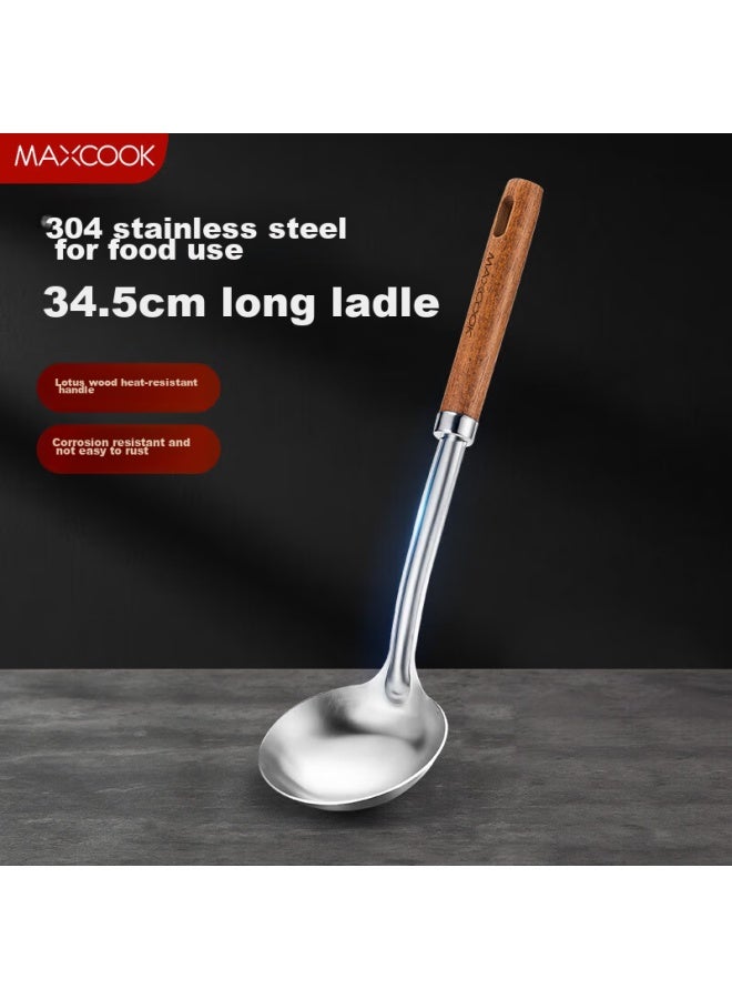 MAX COOK Meichun (maxcook) Soup Ladle, 304 Stainless Steel Large Soup Spoon, Thickened Long-handled Cooking Spoon, Porridge Ladle Mccu8267  - Image 1