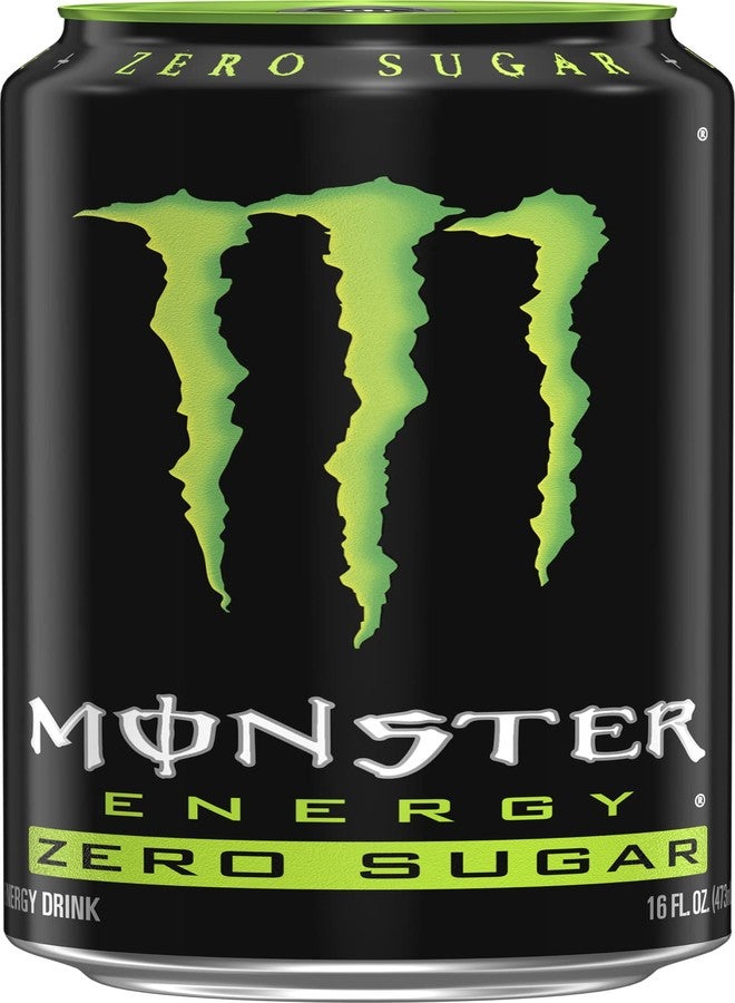 Monster Energy Zero Sugar, Low Calorie Energy Drink, 16 Ounce, 4 Pack - Image 2