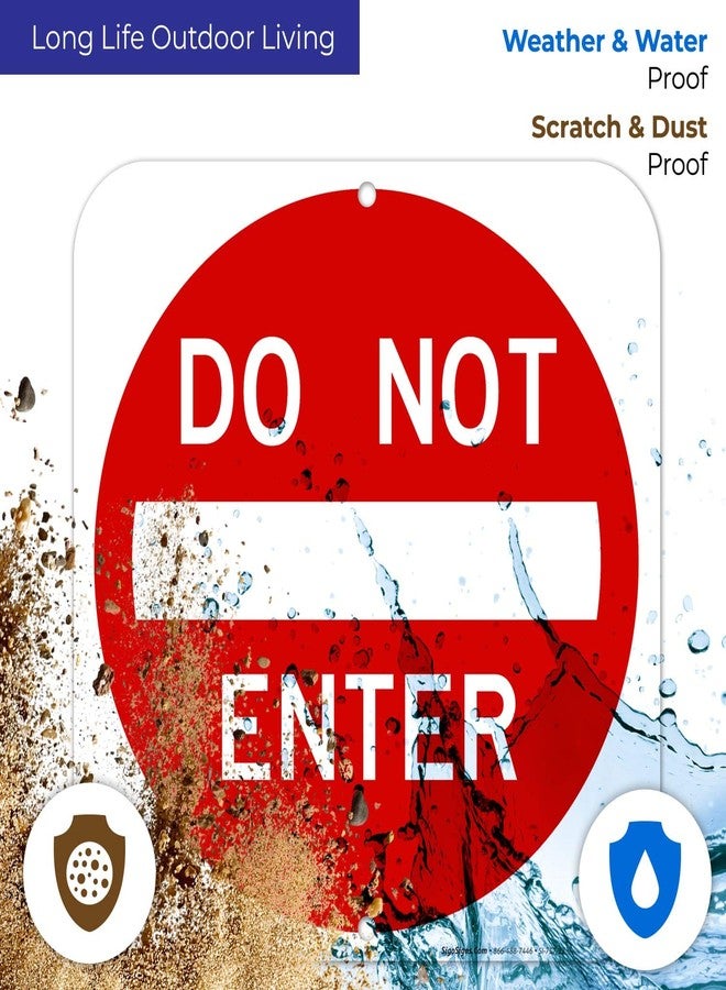 سيجو ساينس لافتة مربعة "ممنوع الدخول"، مقاس 12 × 12 بوصة، مصنوعة من الألومنيوم المقاوم للصدأ بسماكة 0.040 بوصة، مقاومة للبهتان، صنع في الولايات المتحدة الأمريكية - Image 5