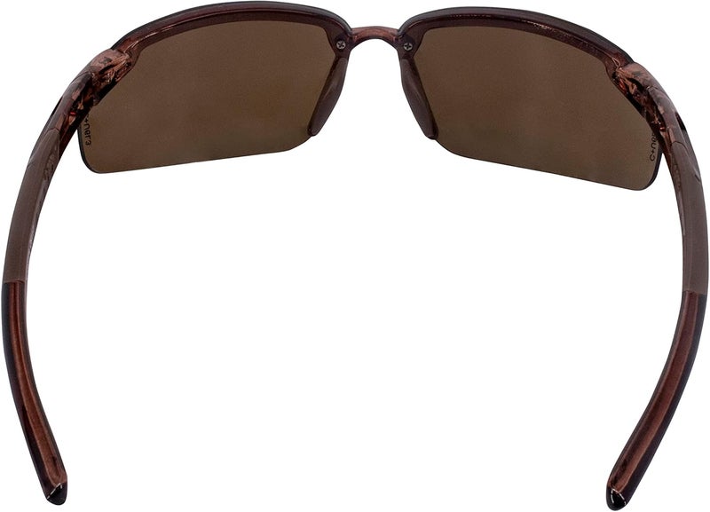 Crossfire 29117 ES5 Safety Glasses with HD Brown Mirror Lens and Crystal Brown Frame - Image 3