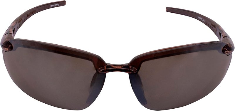Crossfire 29117 ES5 Safety Glasses with HD Brown Mirror Lens and Crystal Brown Frame - Image 2