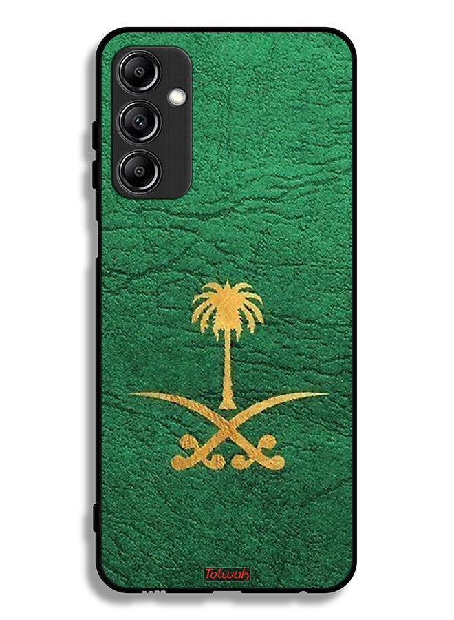 Tolwak Samsung Galaxy A24 4G Protective Case Cover Kingdom Of Saudi Arabia Sign On Leather - Image 1