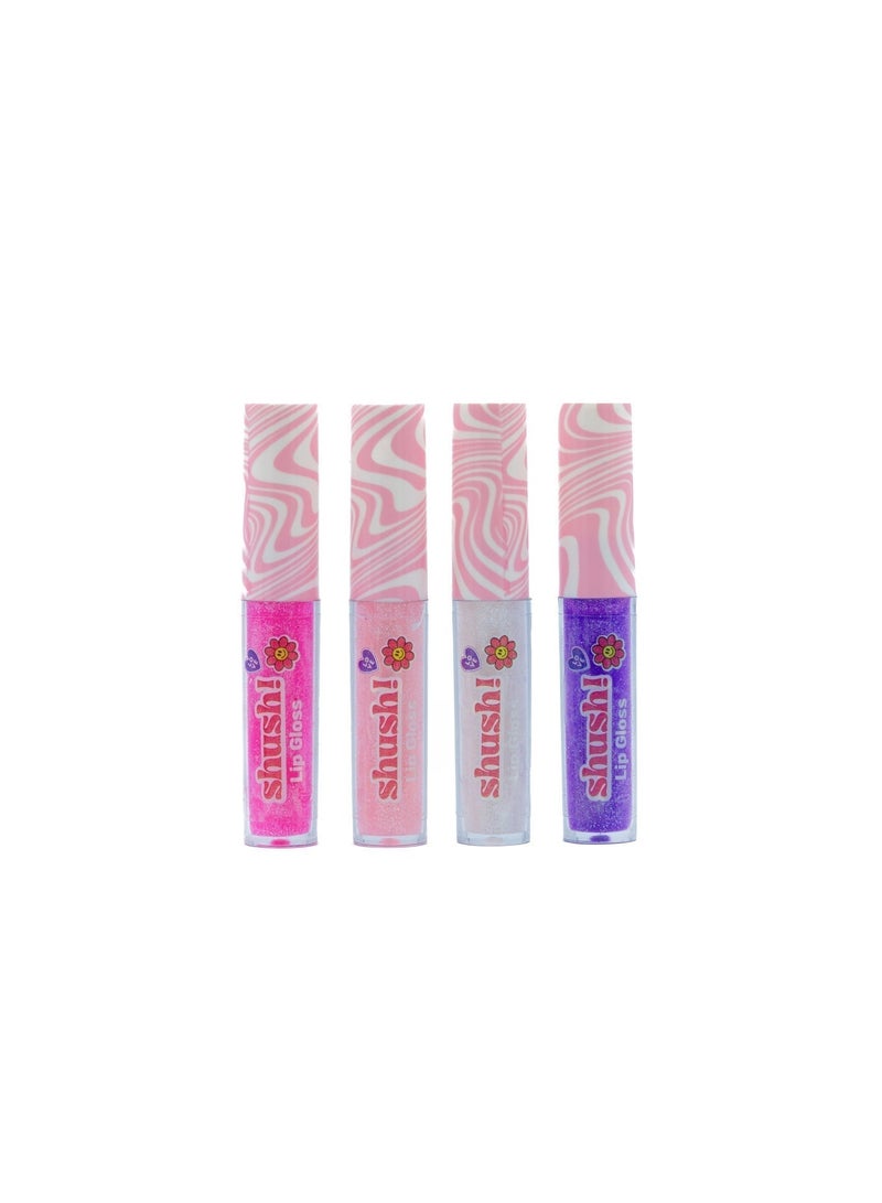 Shush! Cosmic Glow Lip Gloss Set (4 Lip Glosses) –  Age 5+ - Image 3