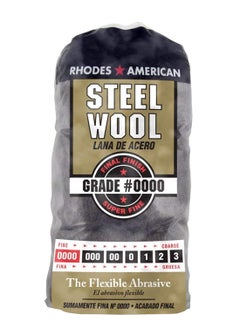Homax Homax 10120000 Steel Wool, 12 pad, Grade #0000, Rhodes American, Final Finish 