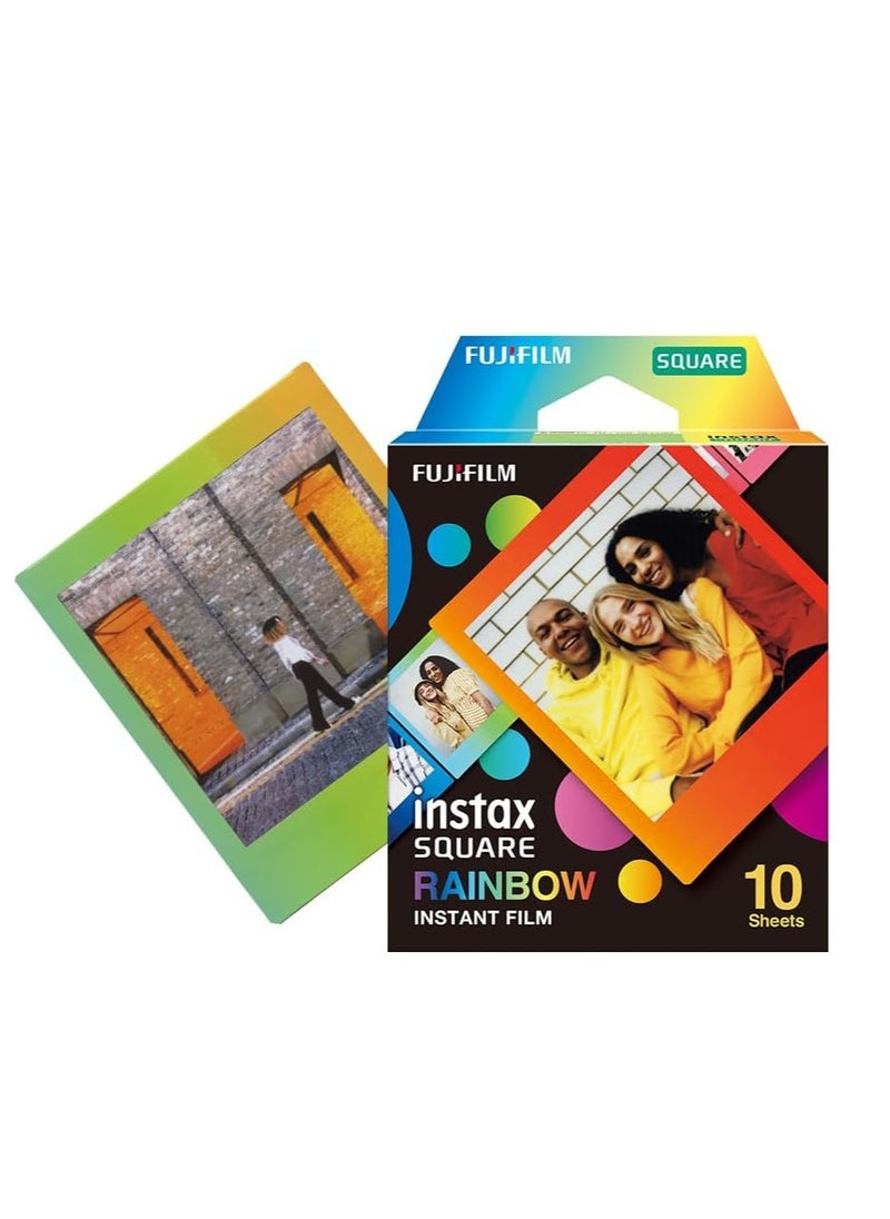 FUJIFILM Fujifilm Instax Square Rainbow Film - 10 Exposures  - Image 1