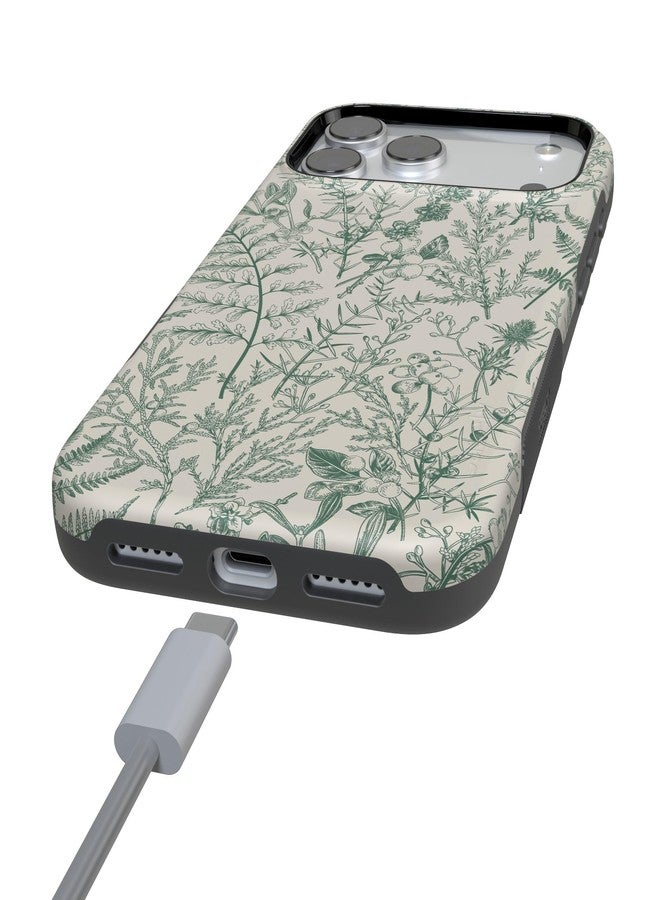 Casely جراب Casely لهاتف iPhone 17 Pro Max | تصميم Sage Garden | زهور خضراء | متوافق مع MagSafe | تصميم جريء واقٍ - Image 5