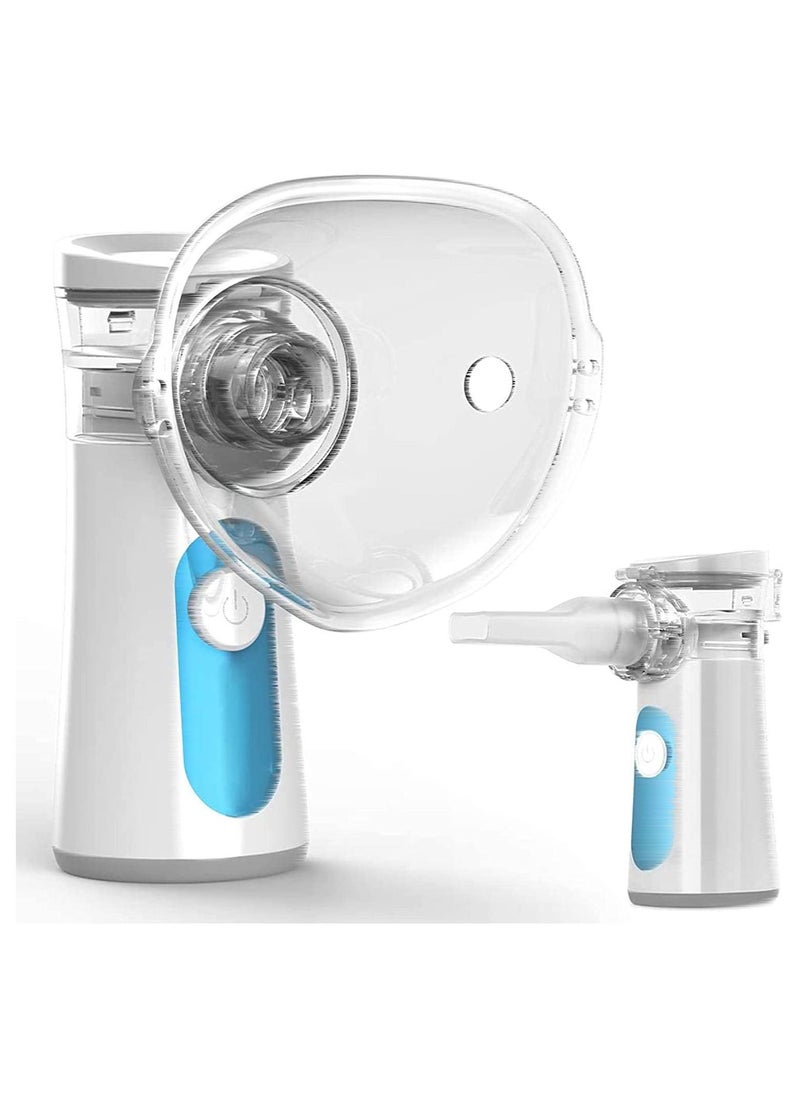 Generic - Portable Nebulizer Machine of Cool Mist, Battery-Operated Ultrasonic Nebulizer for Breathing Problems, Used at Home, Office, Travel(Blue) - Image 1
