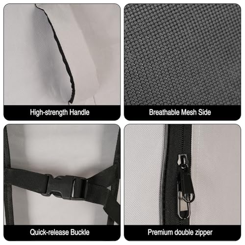 SOUUXIU Inflatable Paddleboard Backpack 105L/125L Waterproof with Side Mesh Pocket+ Buckle Strap, SUP Surfboard Bag Oxford Cloth Lightweight Paddle Board Backpack for Surfing Paddleboarding - Image 2