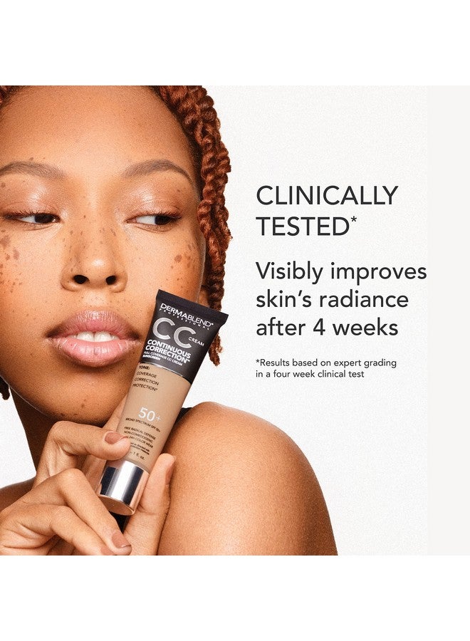 Dermablend Continuous Correction Toneevening Cc Cream Foundation Spf 50+, Full Coverage Foundation Makeup & Color Corrector, Noncomedogenic - Image 5