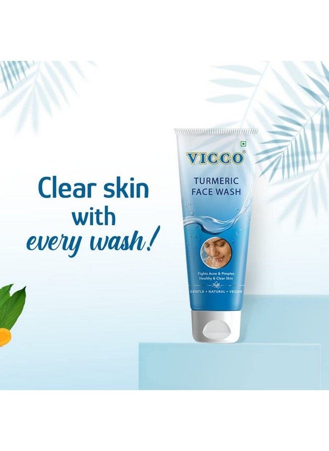 VICCO - Vicco Turmeric Combo Pack Vicco Turmeric Cream (50 Gm) + Vicco Turmeric Face Wash (70 Gm) (2) - Image 1