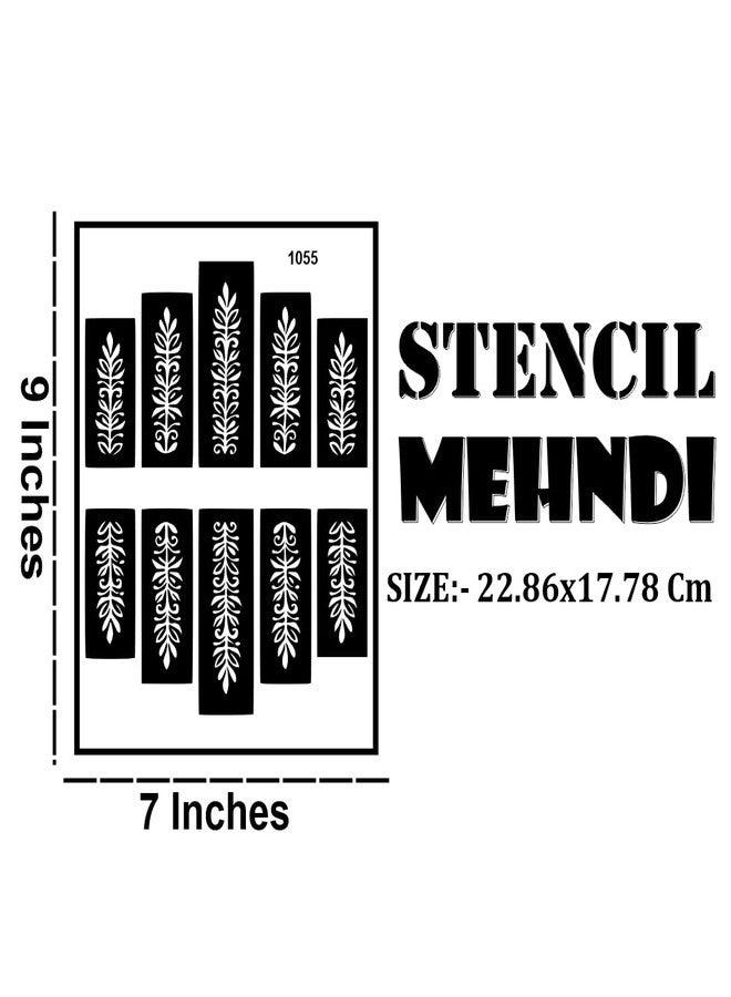 Komstec Blossom Bliss Mehndi Stencil Sticker Perfect For Hand Glow - Image 3