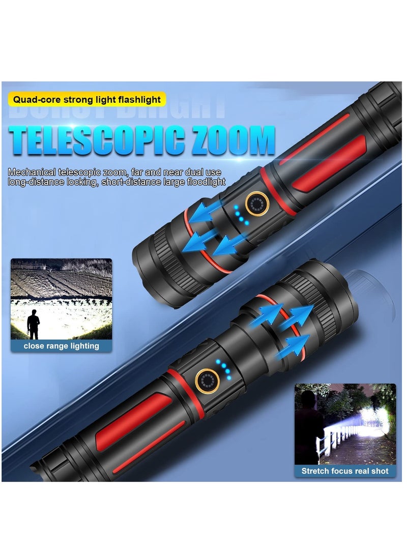 Rechargeable LED Flashlights High Lumens 120000 Lumens Super Bright Flashlight 5 Modes Zoomable IP68 Waterproof Tactical Flashlights for Emergencies and Camping - Image 5