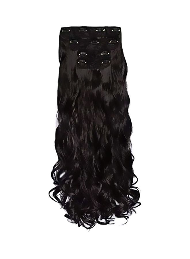 NIBEMINENT Long Curly And Wavy Hair Wig Black 20inch