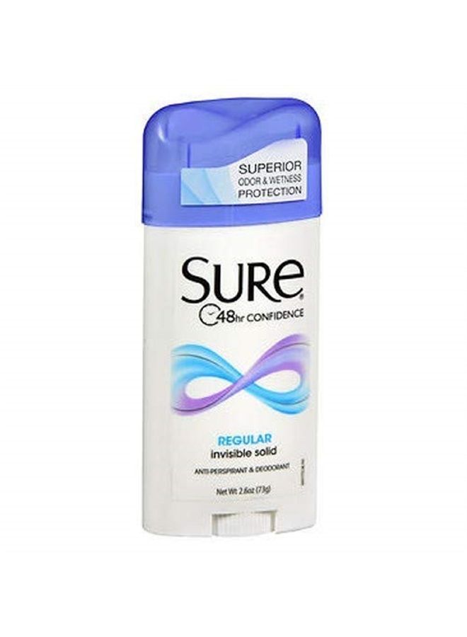 Anti-Perspirant Deodorant Invisible Solid Regular Scent 2.60 oz