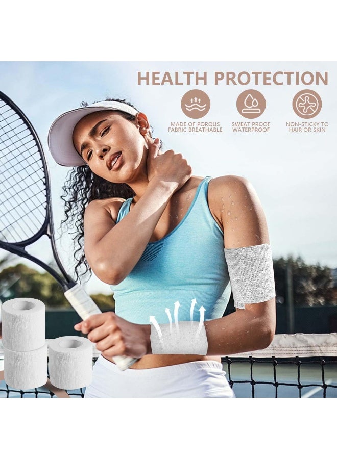 Cuken 12-Pack Self-Adhesive Cohesive Bandage Wrap, 2in x 5yd – Breathable Sports Tape for Wrist & Ankle - Image 4