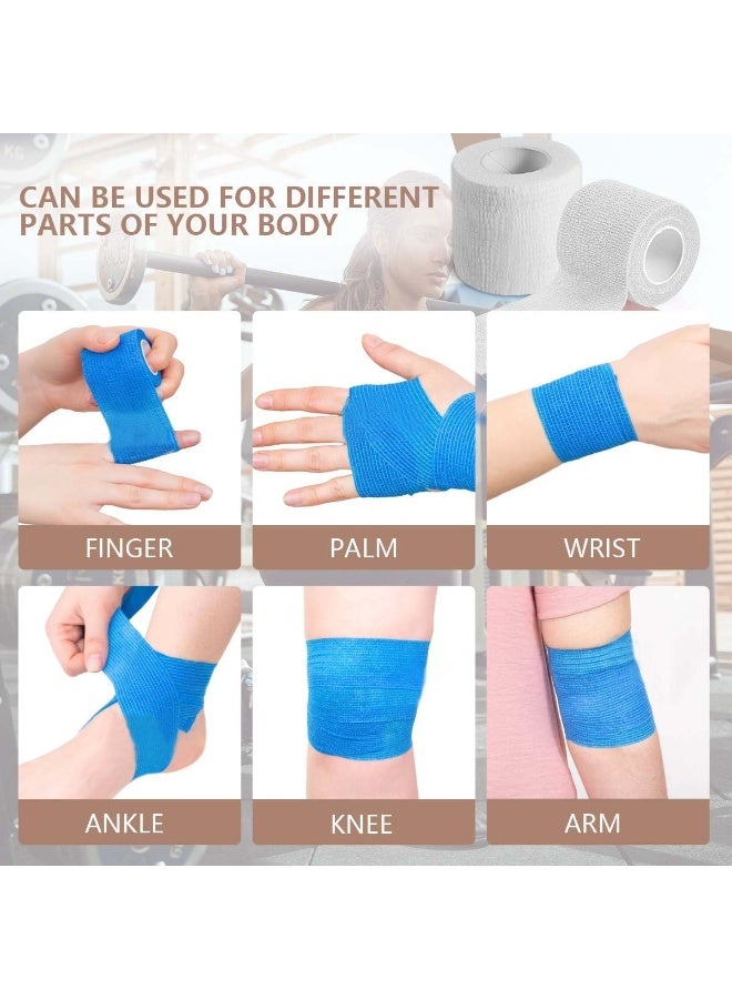 Cuken 12-Pack Self-Adhesive Cohesive Bandage Wrap, 2in x 5yd – Breathable Sports Tape for Wrist & Ankle - Image 5