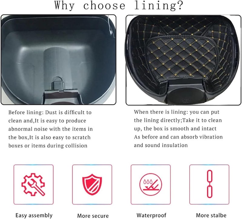 QASULER Motorcycle Top Box Liner for SHAD Models - Image 4